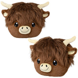 Plush Highland Cow Pillow 16"