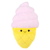 Pink Ice Cream Cone Plush Pillow
