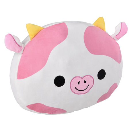 Kawaii Strawberry Cow Pillow 16"