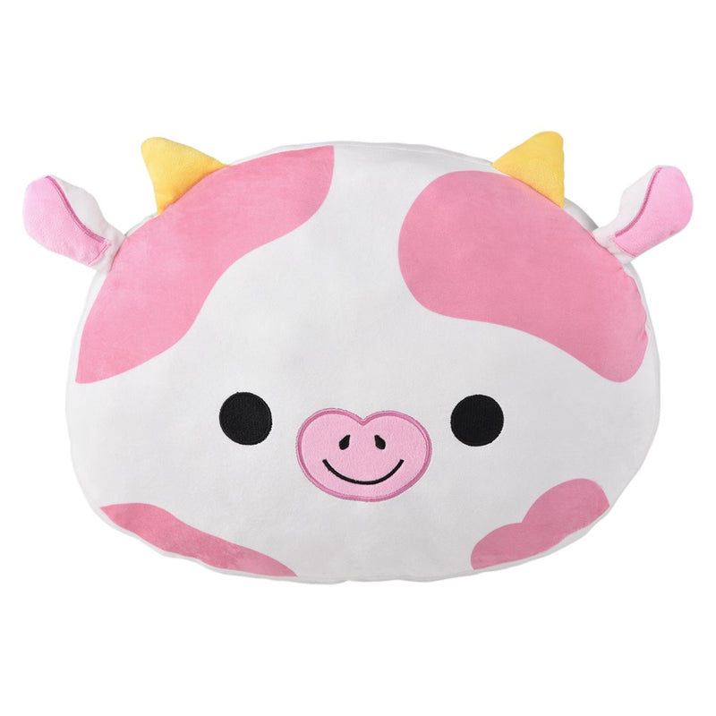 Kawaii Strawberry Cow Pillow 16"
