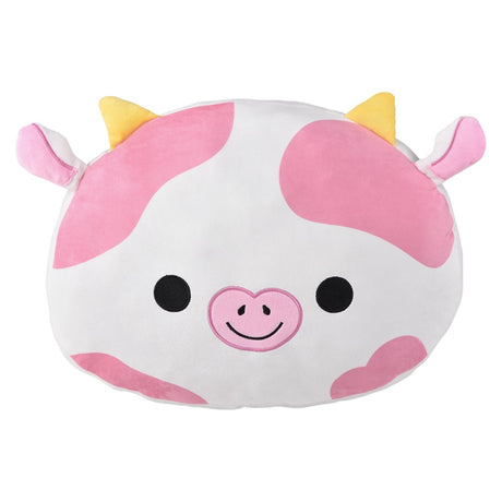 Kawaii Strawberry Cow Pillow 16"