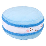 Blue Macaron Plush Pillow 14"