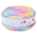Rainbow Macaron Plush Pillow 14"