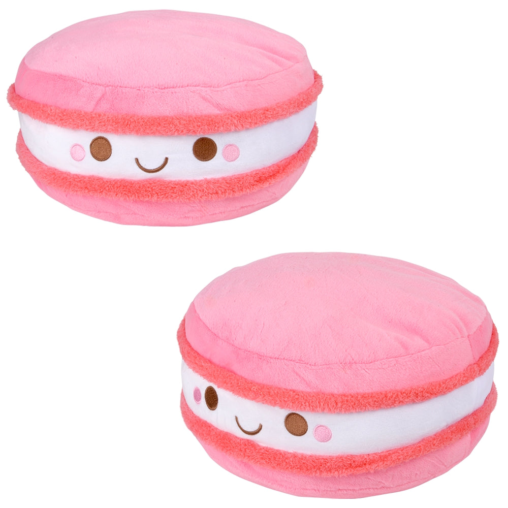 Pink Macaron Plush Pillow 14"