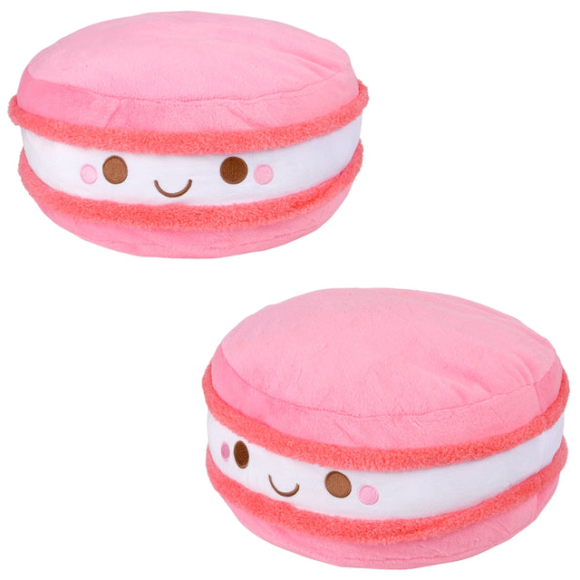 Pink Macaron Plush Pillow 14"