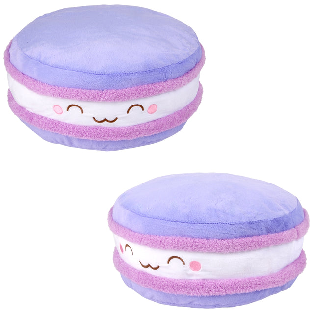 Purple Macaron Plush Pillow 14"
