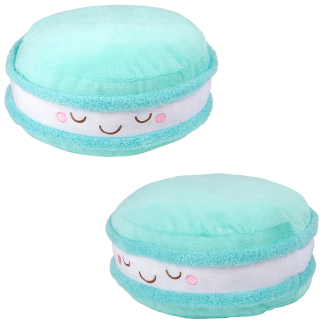 Teal Macaron Plush Pillow