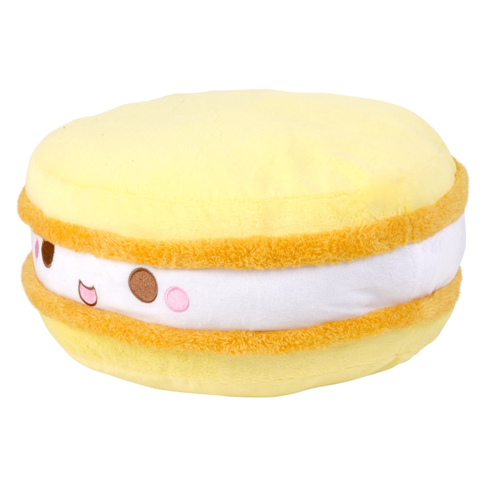 Yellow Macaron Plush Pillow 14"