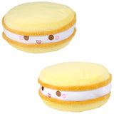 Yellow Macaron Plush Pillow 14"