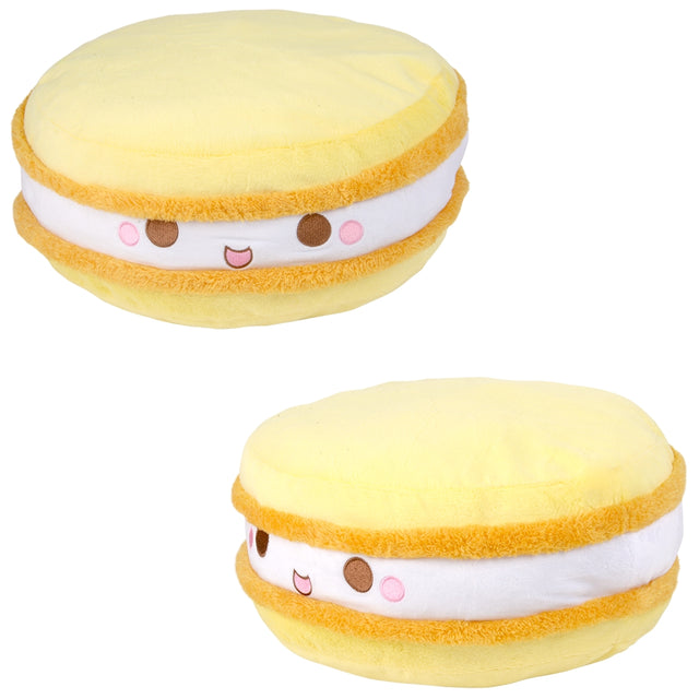 Yellow Macaron Plush Pillow 14"