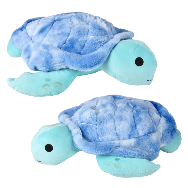 Sea Turtle Pillow 22" Blue Tie Dye Tie Dye