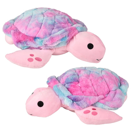 Sea Turtle Pillow 22" Pink Tie Dye