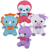 Quilted Plush Kiddie Animals 4ct