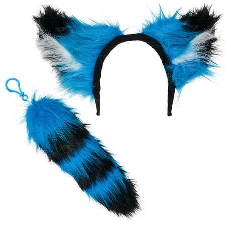 Raccoon Tail and Ears Set (1 PC)