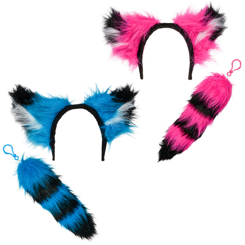 Raccoon Tail and Ears Set (1 PC)