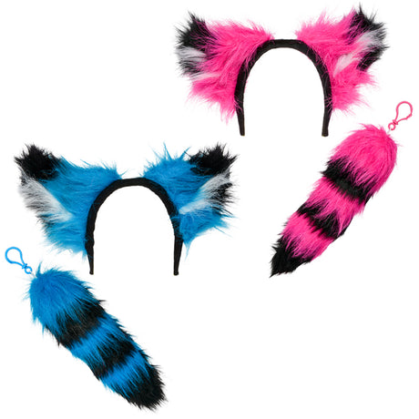 Raccoon Tail and Ears Set (1 PC)