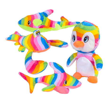 Plush Rainbow Sea Assortment (1 DZ)
