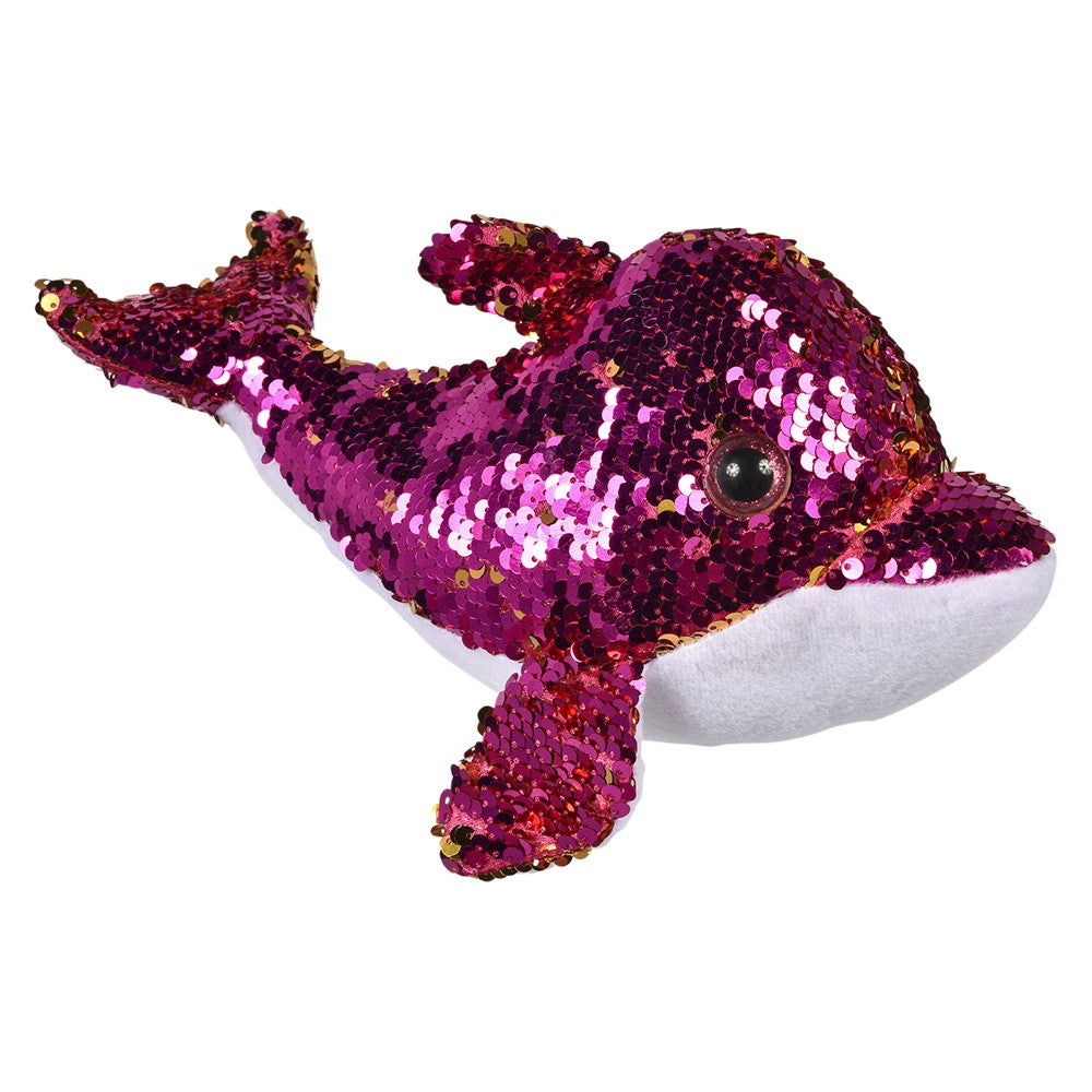 Sequin Dolphin Plush 10"