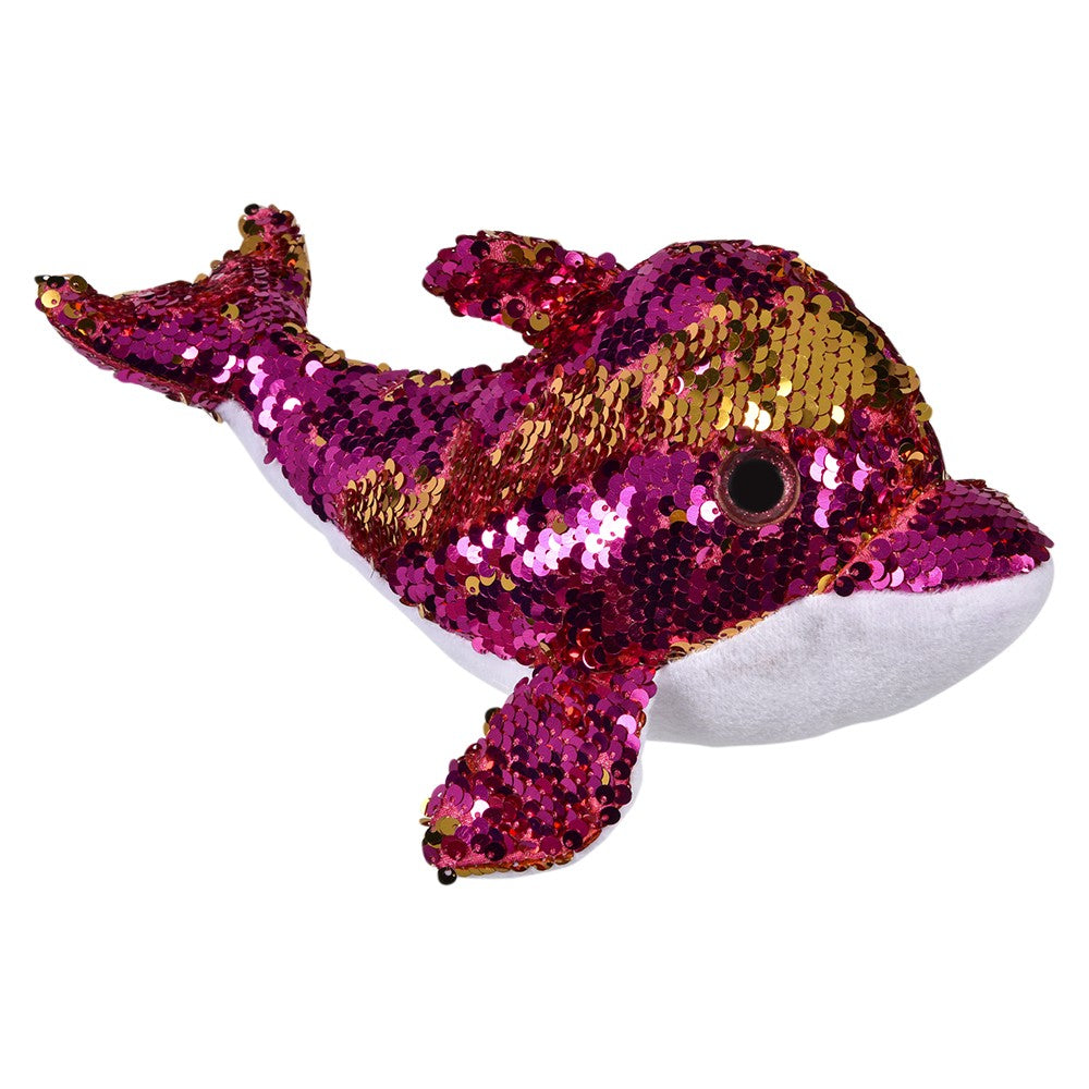 Sequin Dolphin Plush 10"