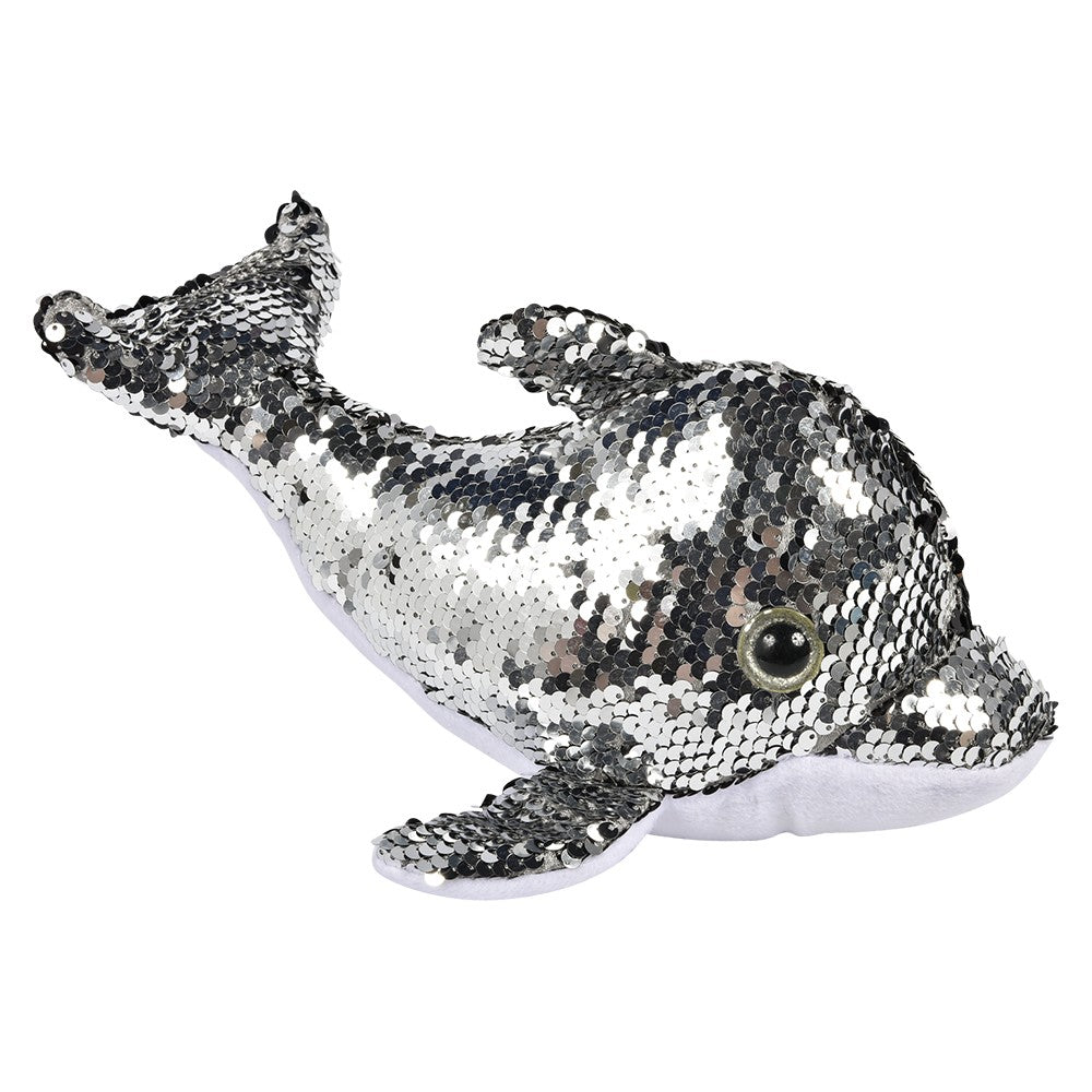 Sequin Dolphin Plush 10"