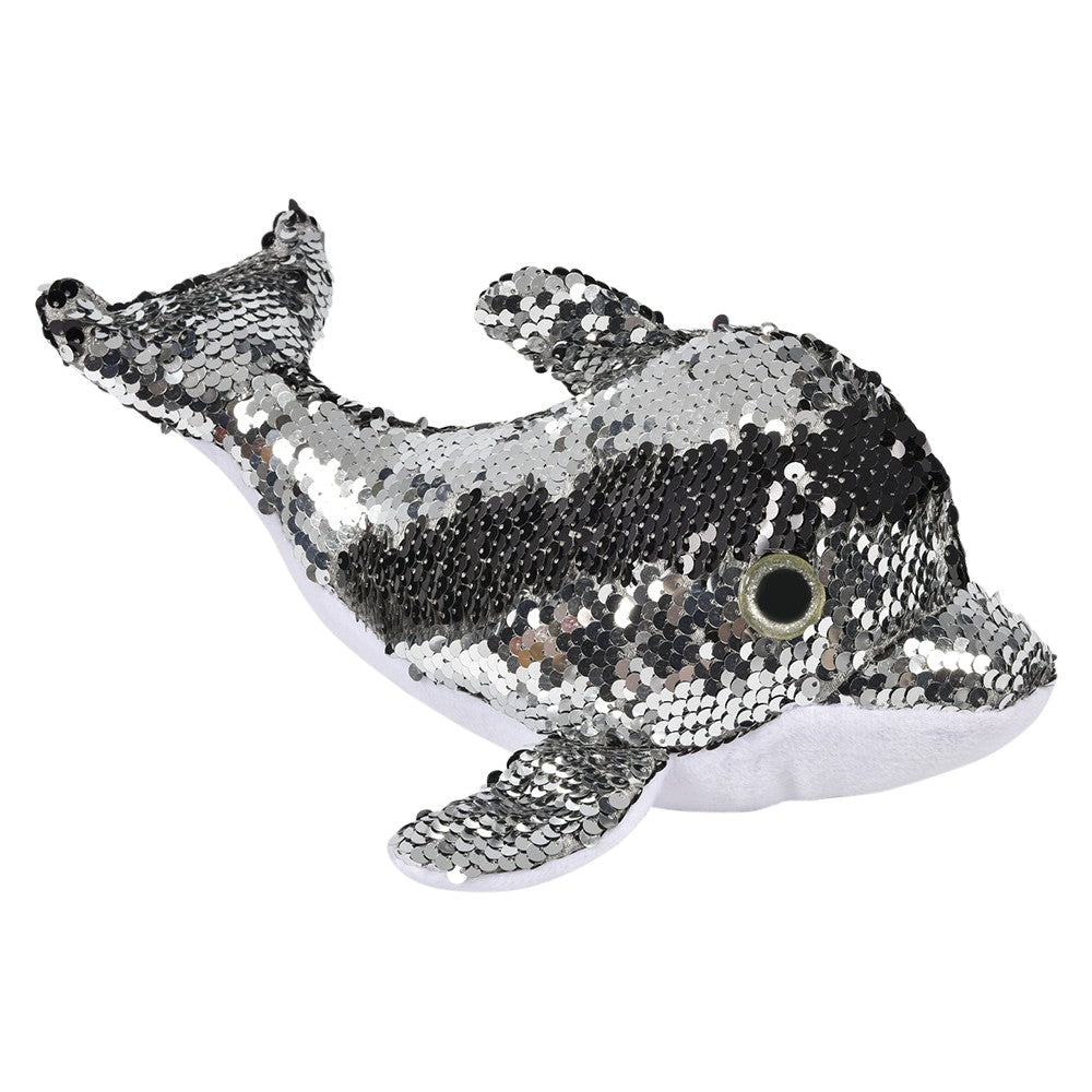 Sequin Dolphin Plush 10"