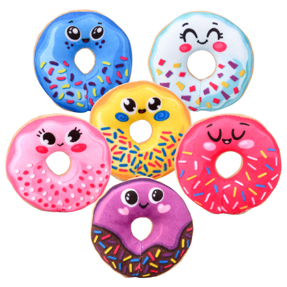 Mini Smiley Face Donut Plush (1 DZ)