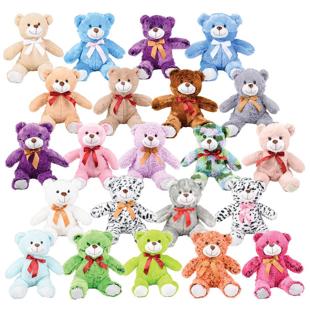 Plush Ribbon Bear Assortment (1 DZ)