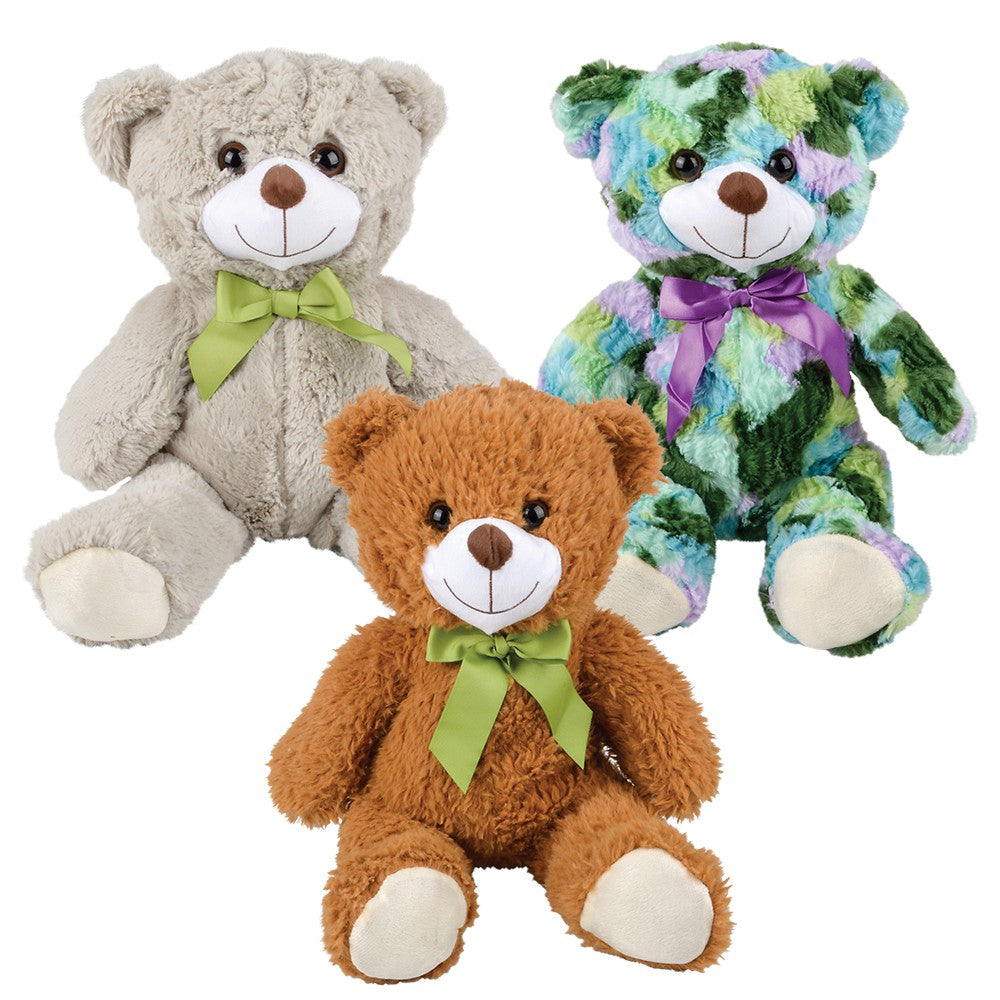 Plush Ribbon Bear Assortment 22"
