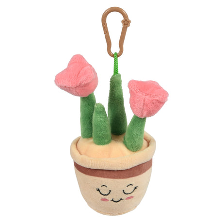 Succulent Backpack Clip Plush