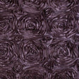 Rosette Satin Plum Fabric