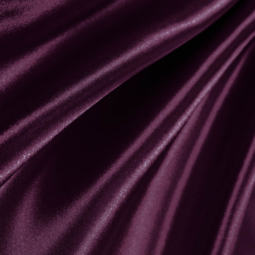 Plum Poly Satin Fabric,