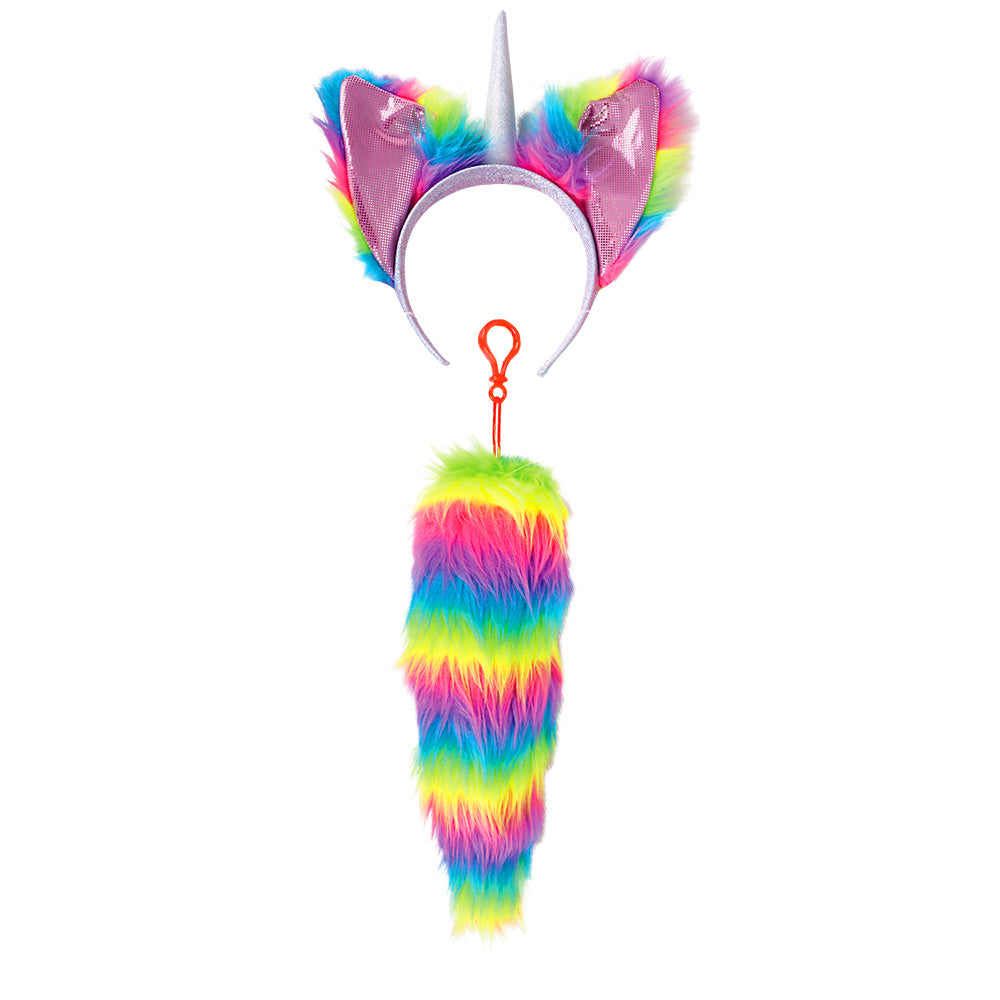 Unicorn Headband and Tail Set
