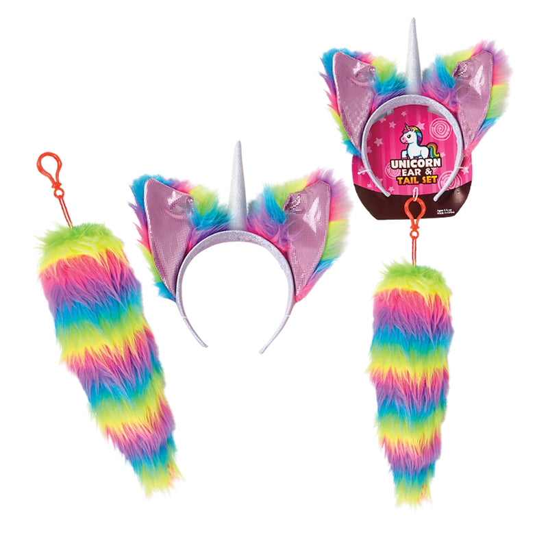 Unicorn Headband and Tail Set
