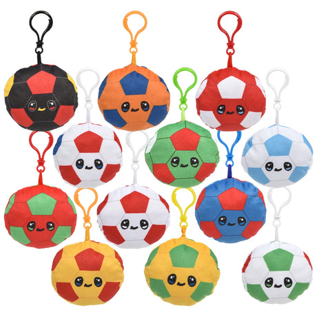 Soccer Backpack Clip Plush (3" Assorted Country Designs)