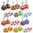 Soccer Backpack Clip Plush (3" Assorted Country Designs)