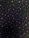 Sparkly Polka Dot Glitter On Black Polyester Spandex Mesh Fabric - Black, Sparkly Polka Dot Glitter, 58"-60" Width