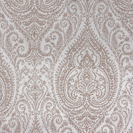 Polina Fabric Polyester Linen Jacquard Fabric - Two Tone Paisley Damask, 59" Width (1 Yard)