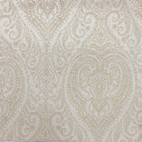 Polina Fabric Polyester Linen Jacquard Fabric - Two Tone Paisley Damask, 59" Width (1 Yard)