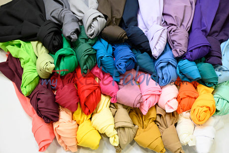 Polyester Cotton Broadcloth Fabric - Solid Colors, 58/60" Width (1 Yard)