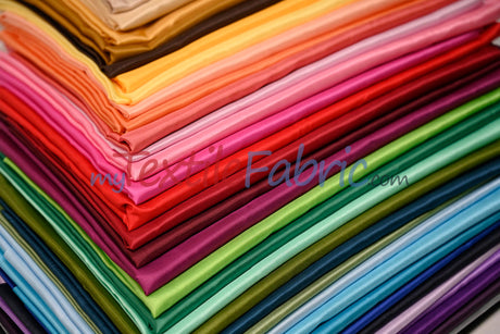 Polyester Silky Habotai Lining Polyester Fabric - Solid, 58" Wide (Sample Swatch)
