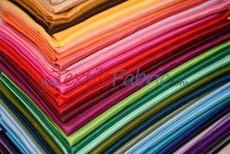 Polyester Silky Habotai Lining Polyester Fabric - Solid, 58" Wide (Sample Swatch)