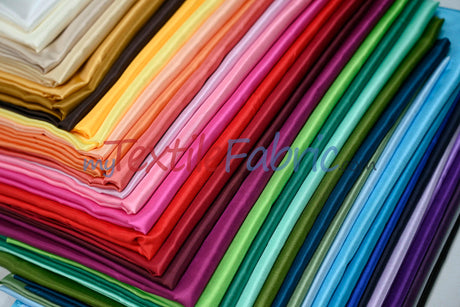 Polyester Silky Habotai Lining Polyester Fabric - Solid Multiple Colors, 58" Width (Continuous Yards)