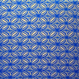 Poly Linen Tapa Flower Print Fabric