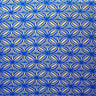 Tapa Flower Print Poly Linen Fabric - Red, Blue, Yellow, 58" Width (1 Yard)