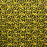 Tapa Flower Print Poly Linen Fabric - Red, Blue, Yellow, 58" Width (1 Yard)