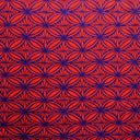 Poly Linen Tapa Flower Print Fabric