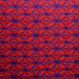 Poly Linen Tapa Flower Print Fabric