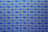 Poly Linen Tapa Flower Print Fabric