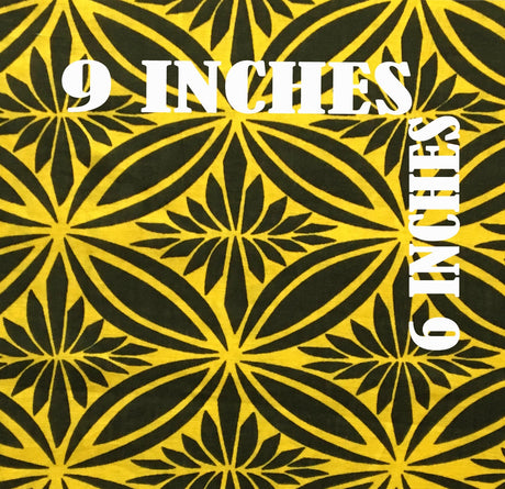 Poly Linen Tapa Flower Print Fabric