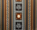 Poly Linen Fabric Fiji Turtle Border